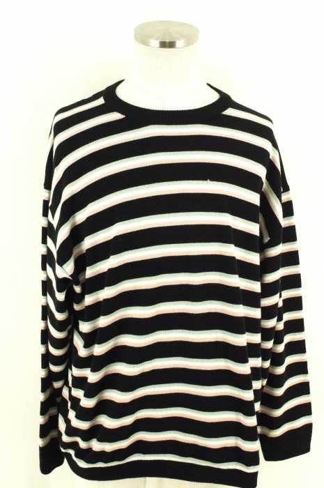 BEAUTY & YOUTH UNITED ARROWS （ビューティーアンドユースユナイテッドアローズ） 90S ボーダー柄ワイドニット メンズ トップス
