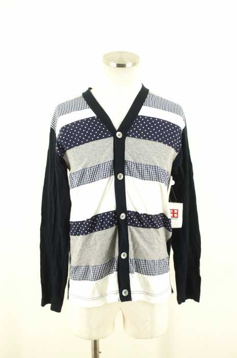 COMME des GARCONS HOMME (コムデギャルソンオム) AD2011 パッチワークカーディガン メンズ トップス