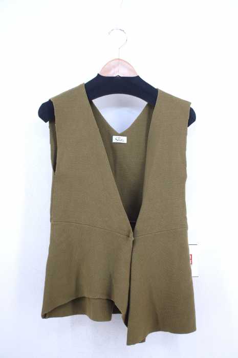 Sheta(シータ) スナップボタンノースリーブニットトップス レディース トップス