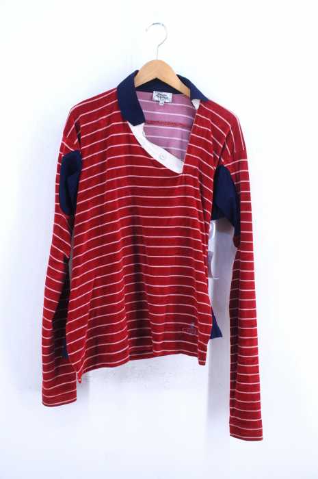 Vivienne Westwood MAN(ヴィヴィアンウエストウッドマン) ボーダー変形ポロシャツ メンズ トップス