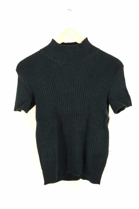 A.P.C. (アーペーセー) ハイネック半袖コットンリネンリブニットトップス レディース トップス