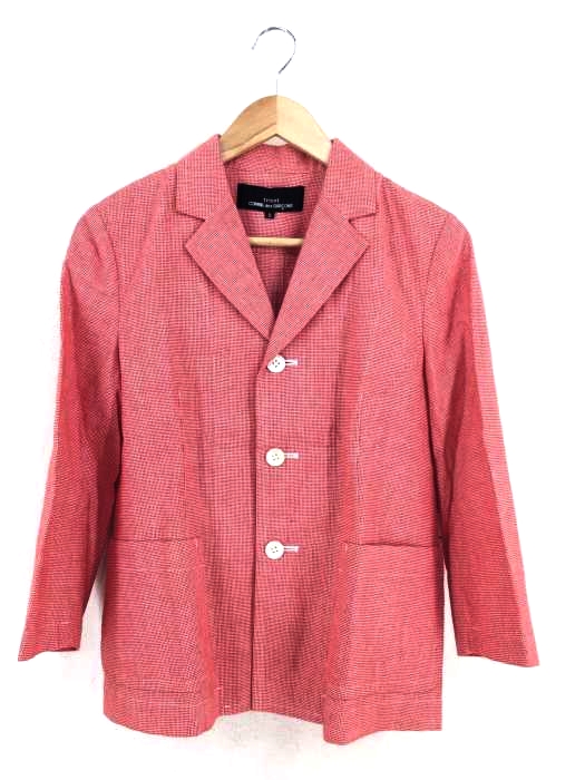 tricot COMME des GARCONS（トリココムデギャルソン） AD2001 千鳥格子柄3Bテーラードジャケット レディース アウター