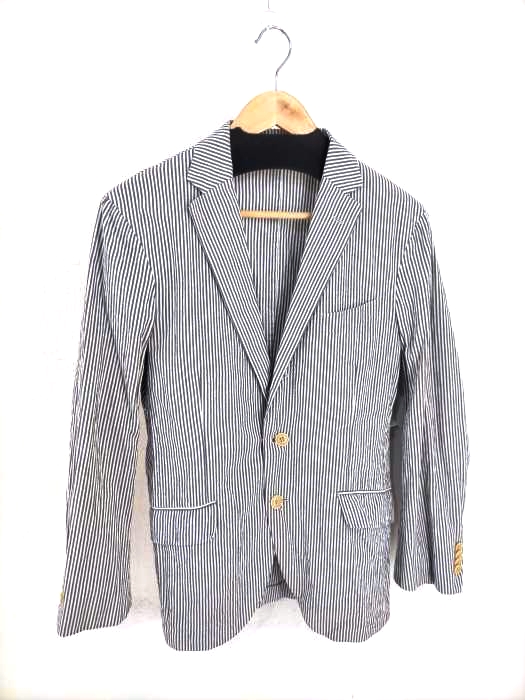UNITED ARROWS green label relaxing（ユナイテッドアローズグリーンレーベルリラクシング） ストライプ柄 2Bテーラードジャケット メンズ アウター