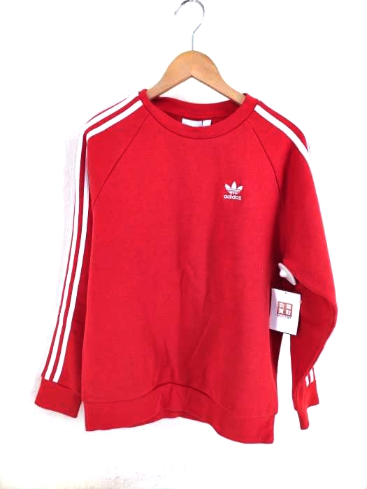 adidas（アディダス） 3 STRIPES CREW 裏起毛 クルーネックスウェット メンズ トップス