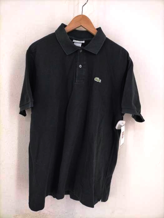 CHEMISE LACOSTE(シュミーズ ラコステ) ワンポイント刺繍 鹿の子ポロシャツ メンズ トップス