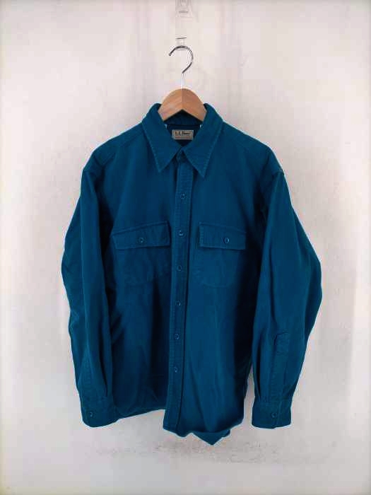 L.L.Bean(エルエルビーン) 80~90年代 USA製 CHAMOIS CLOTH SHIRT シャミークロスシャツ メンズ トップス