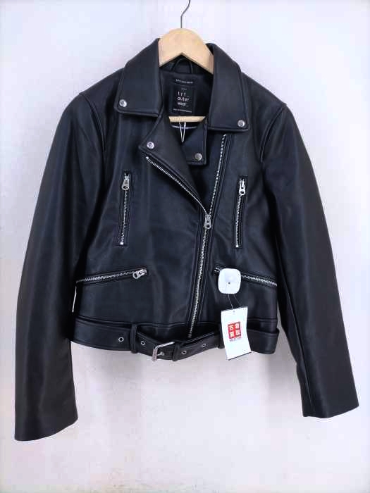 ZARA TRF OUTER WEAR（ザラティーアールエフアウターウェアー） フェイクレザー ダブルライダースジャケット レディース アウター