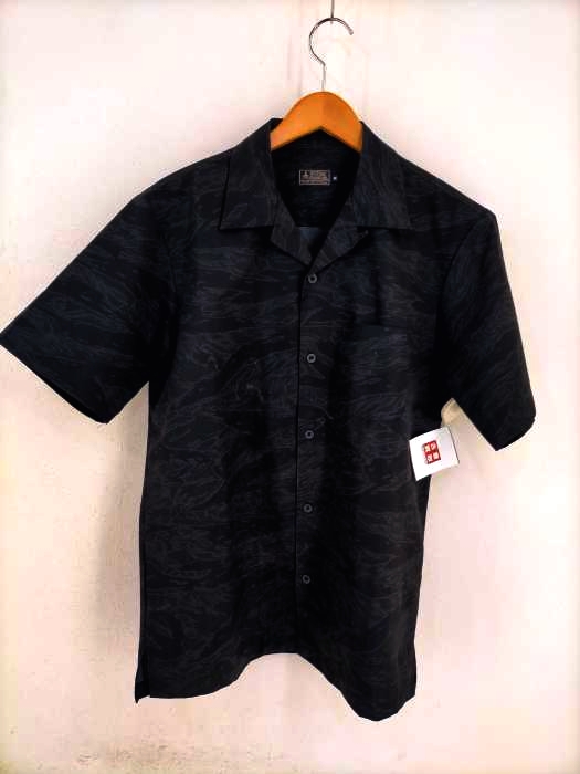HYSTERIC GLAMOUR（ヒステリックグラマー） TIGER STRIPE総柄 半袖オープンカラーシャツ メンズ トップス