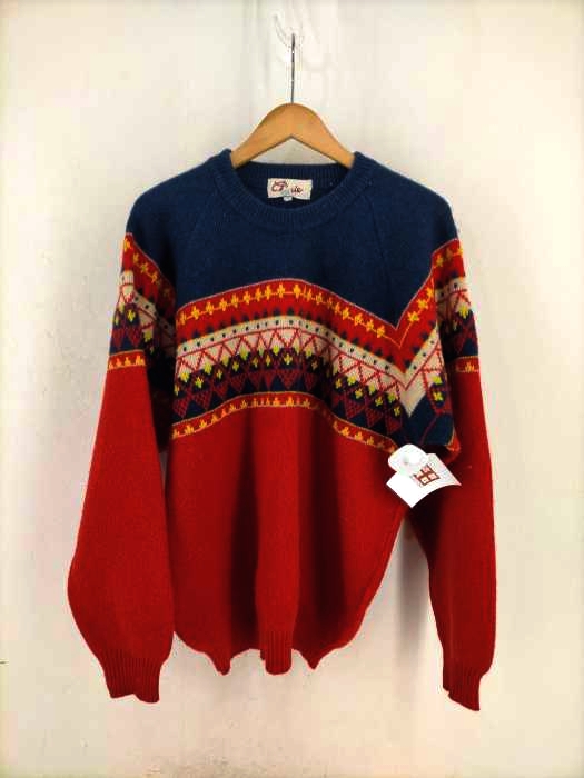USED古着（ユーズドフルギ） ノルディック柄ニット メンズ トップス
