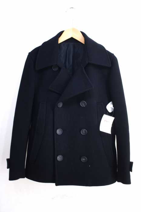 KURO（クロ） SUPER 100 MELTON WOOL FABRIC　メルトンPコート メンズ アウター