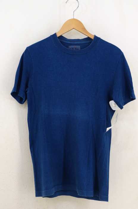 BLUE BLUE(ブルーブルー) インディゴ染クルーネックTシャツ メンズ トップス