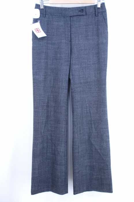 MAX MARA （マックスマーラ） シャドーチェック柄 ハイウエストワイドスラックス レディース パンツ