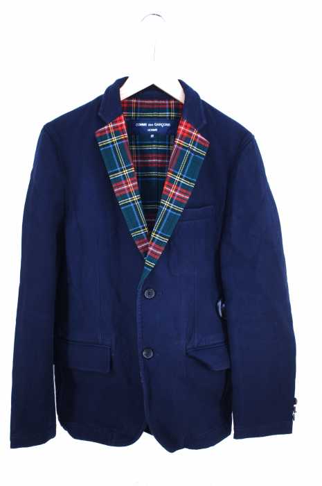 COMME des GARCONS HOMME (コムデギャルソンオム) AD2006 タータンチェック切替テーラードジャケット メンズ アウター