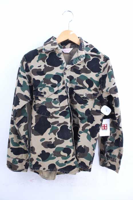 USED古着 (ユーズドフルギ) USA製 ダックカモワークシャツ メンズ トップス
