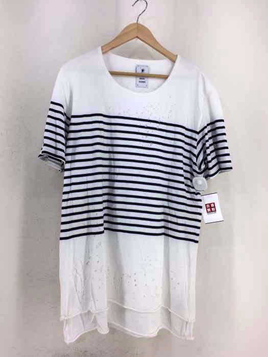 MIHARA YASUHIRO（ミハラヤスヒロ） ボーダーダメージTシャツ メンズ トップス