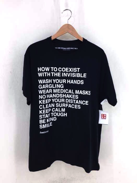 Fresh Service（フレッシュサービス） 20SS No Use Cryin Over Spilt MilkブランドロゴクルーネックTシャツ メンズ トップス