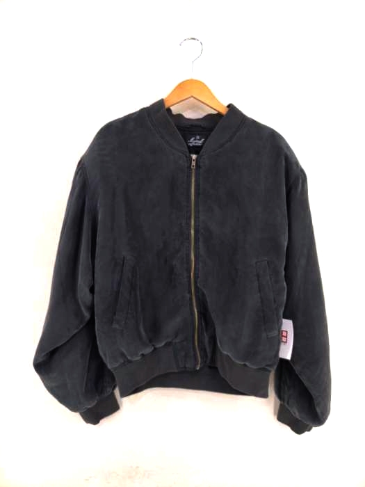 MARTENM-COLLECTION(フルギ) シルクジップアップブルゾン メンズ アウター