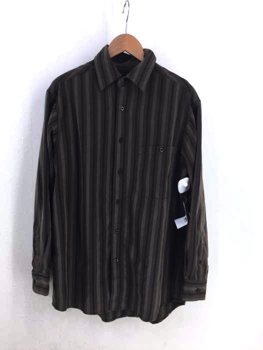 HAGGAR（ハガー） LUXURY MICROFIBER ストライプ柄シャツ メンズ トップス