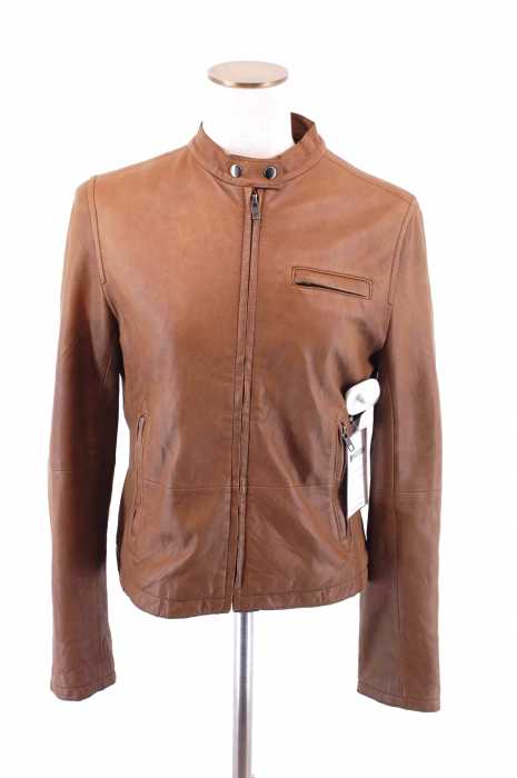 UNITED ARROWS （ユナイテッドアローズ） シープレザースタンドカラーシングルライダースジャケット レディース アウター