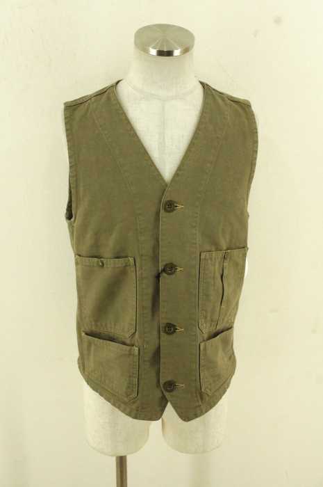 JOURNAL STANDARD J.S HOMESTEAD （ジャーナルスタンダードホームステッド） SULFUR DYE CANVAS WORK VEST メンズ トップス