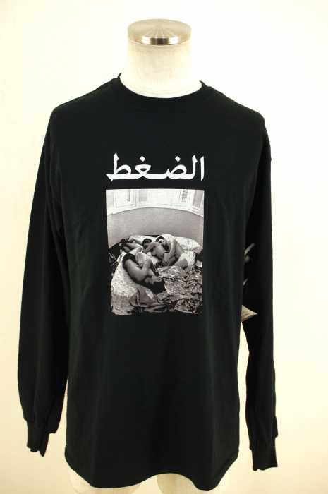 PRESSURE×WISM (プレジャー×ウィズム) フォトプリントロングスリーブTシャツ PRESSURE BED LONG SLEEVE TEE メンズ トップス