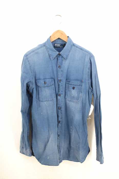 Polo by RALPH LAUREN （ポロバイラルフローレン） USED加工シャンブレーシャツ メンズ トップス