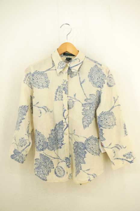 LAUREN RALPH LAUREN(ローレンラルフローレン) 総柄プリントリネンシャツ レディース トップス