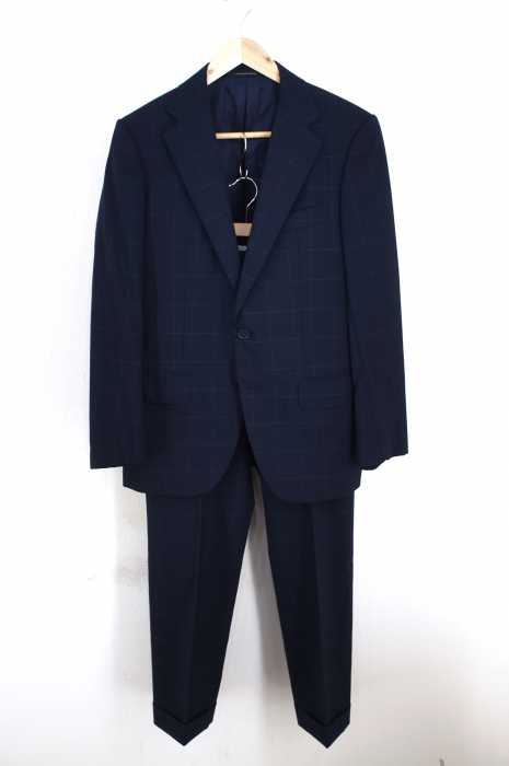 UNITED ARROWS green label relaxing （ユナイテッドアローズグリーンレーベルリラクシング） チェック柄ノッチドラペル2Bジャケット センタープリーツスラックス メンズ セットアップ