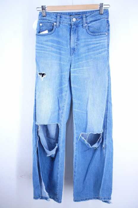 EMODA (エモダ) SIDE SLIT CUT WIDE DENIM レディース パンツ