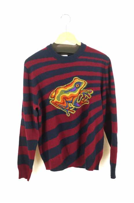 Paul Smith （ポールスミス） カエルプリントランダムボーダーニット メンズ トップス
