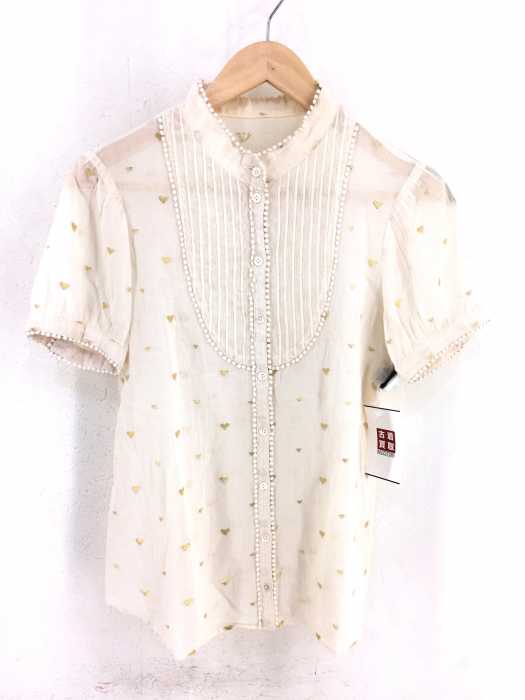 TSUMORI CHISATO（ツモリチサト） ハート柄ハイネックブラウス レディース トップス