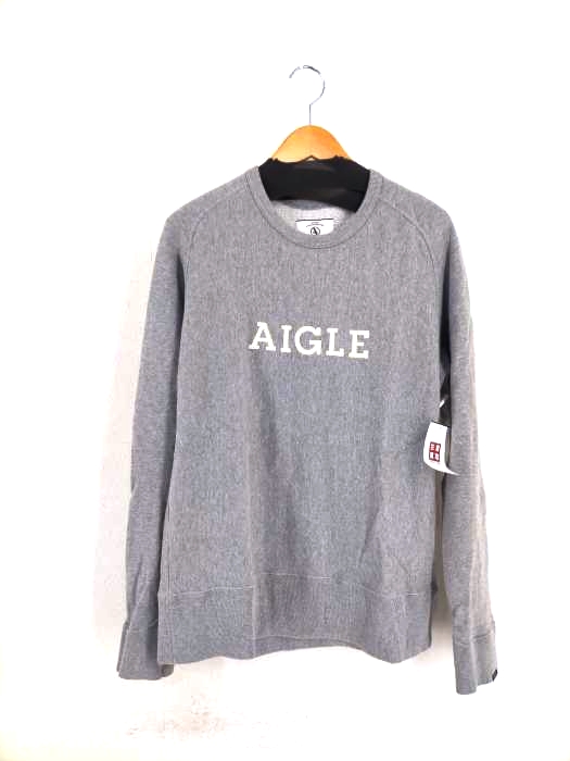 AIGLE（エーグル） ロゴプリントクルーネックスウェット メンズ トップス