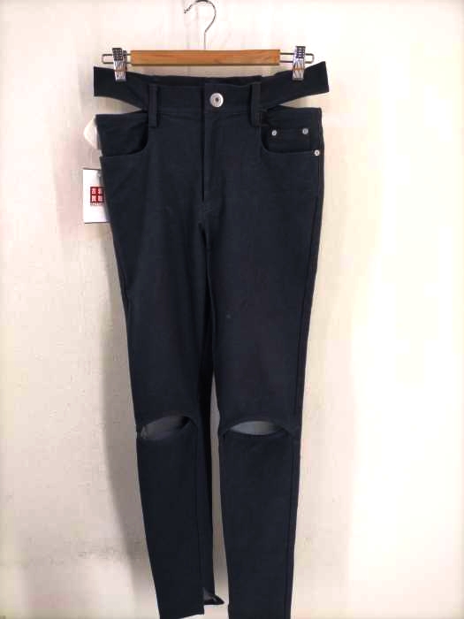 LIMI feu（リミフゥ） カットデザイン ストレッチスキニーパンツ レディース パンツ