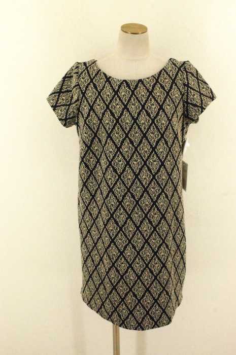 Zara Woman ザラ ウーマン 半袖ジャガードワンピース レディース ワンピース ブランド古着買取販売バズストア
