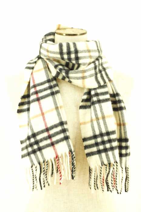 BURBERRY （バーバリー） チェック　マフラー　カシミヤ レディース ファッション雑貨