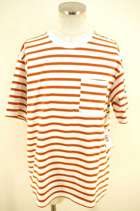 LIVING CONCEPT (リビングコンセプト) BORDER CREW NECK T-SHIRT ボーダーTシャツ メンズ トップス