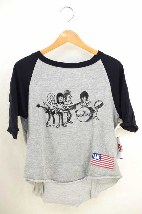 Americana（アメリカーナ） ラグランスリーブプリントカットソー レディース トップス