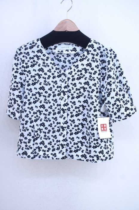 SIMPLICITE (シンプリシテェ) 19SS レトロ花柄ヨウリュウブラウス レディース トップス