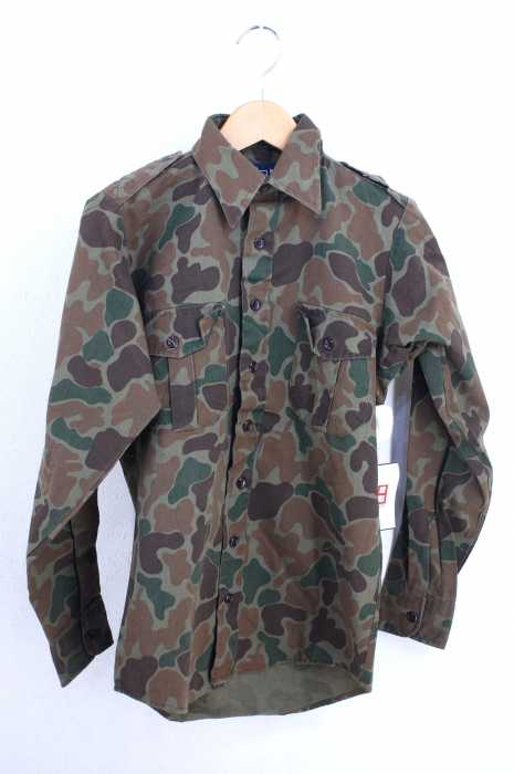 WOOLRICH(ウールリッチ) 80S~90S ダックカモエポレットミリタリーシャツ メンズ トップス