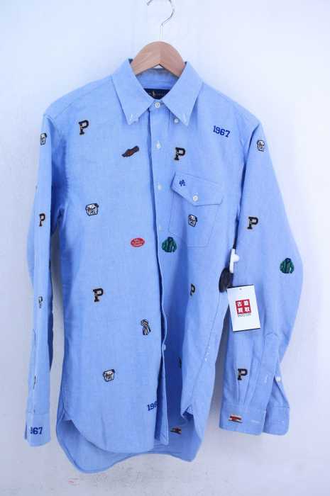 RALPH LAUREN （ラルフローレン） ワッペン総柄オックスフォードシャツ