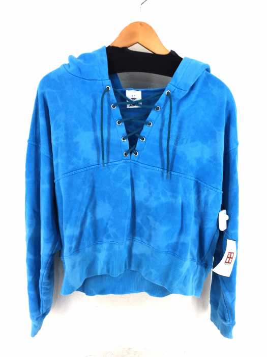 X-girl（エックスガール） BLEACHED LACE UP SWEAT HOODIE レディース トップス