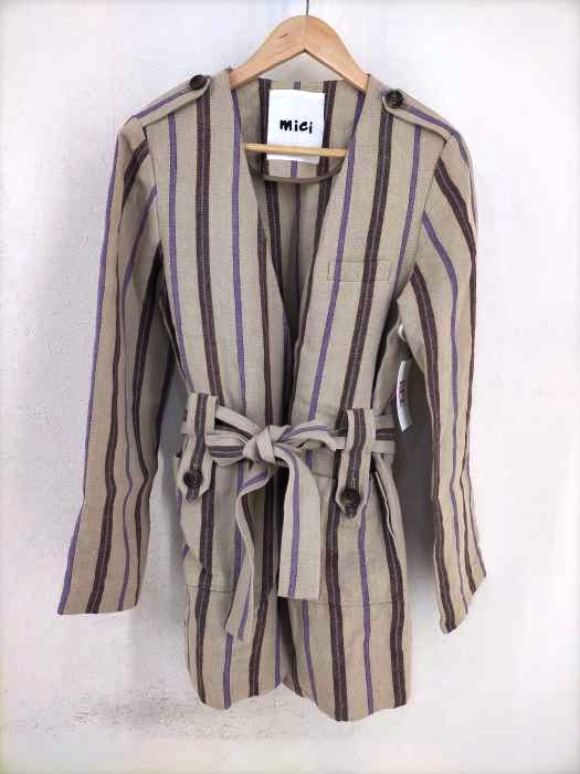 mici（ミチ） 19SS ストライプトッパーコート レディース アウター