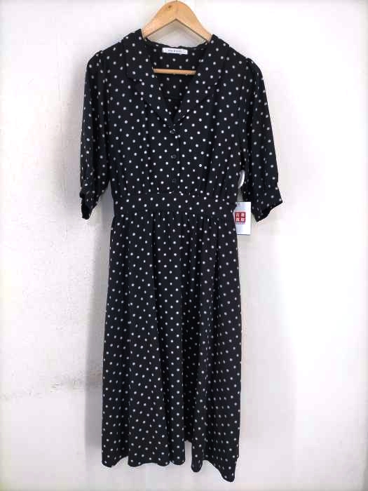 Archives アルシーヴ ドット柄 開襟半袖シャツワンピース レディース ワンピース ブランド古着買取販売バズストア