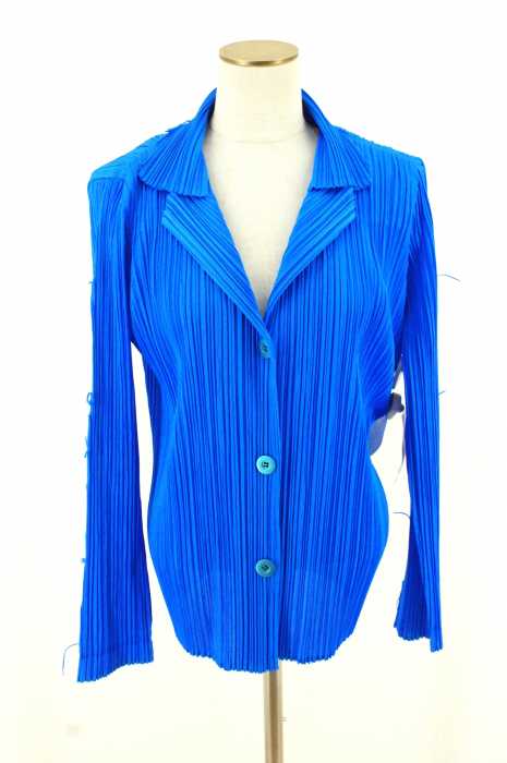 PLEATS PLEASE ISSEY MIYAKE （プリーツプリーズイッセイミヤケ） ダメージ加工ジャケット レディース アウター