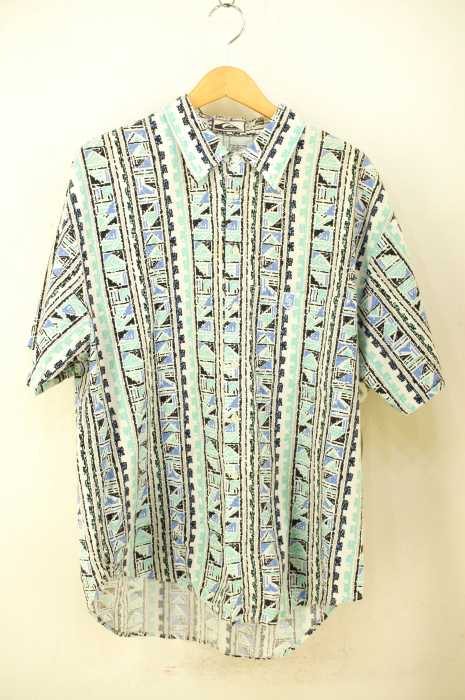 Quiksilver （クイックシルバー） 90S USA製 半袖総柄シャツ メンズ 