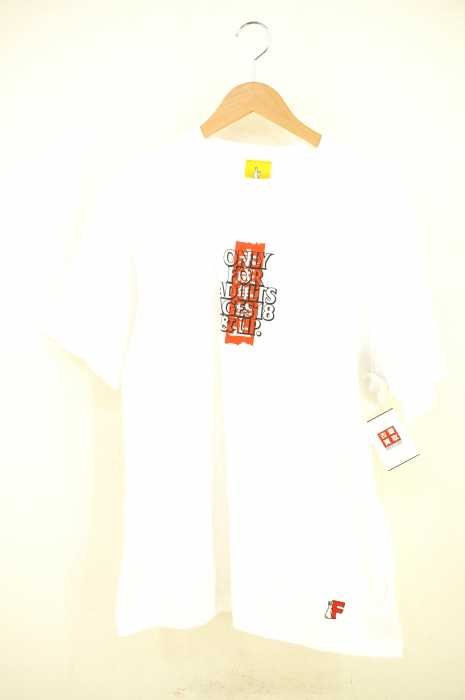 FR2 (エフアールツー) FANZA ONLY FOR ADULTS AGES 18&UP プリントTシャツ メンズ トップス