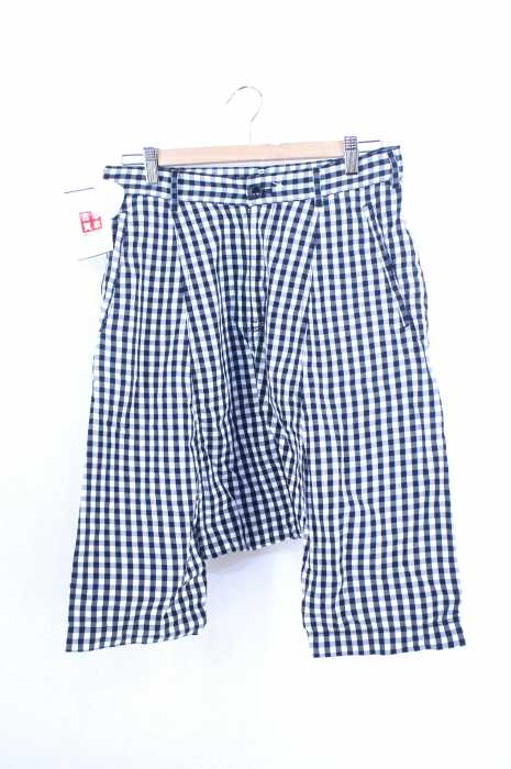 BLACK COMME des GARCONS （ブラックコムデギャルソン） AD2008 ギンガムチェックペンギンサルエルパンツ メンズ パンツ