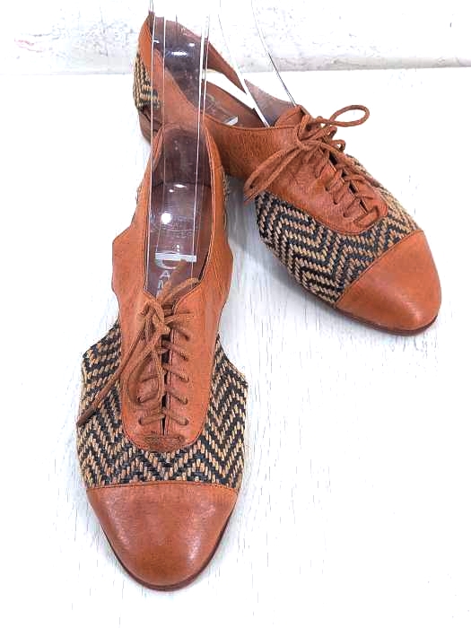 jeffreycampbell(ジェフリーキャンベル) レザー×ジュート 編み込みシューズ レディース シューズ