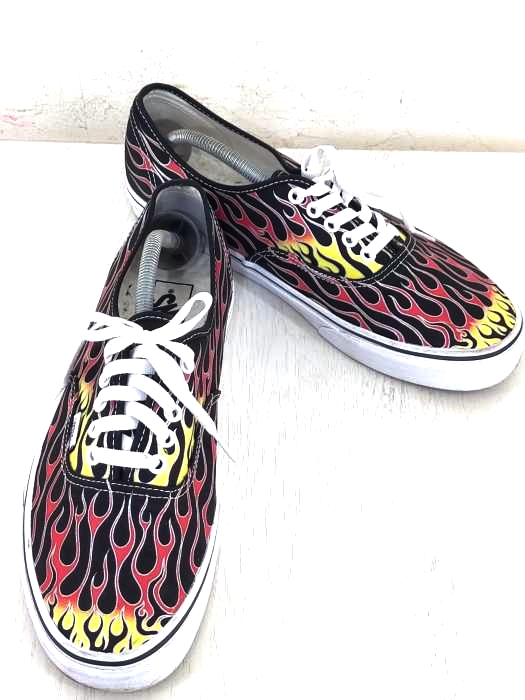 新品未使用 VANS バンズ OLD SKOOL  ファイヤーパターン刺繍 VANS（バンズ） US企画 OLD SKOOL ファイヤーパターン メンズ シューズ