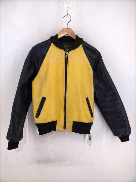 VANSON(バンソン) カラーレザー ライダースジャケット チームジャケット メンズ アウター